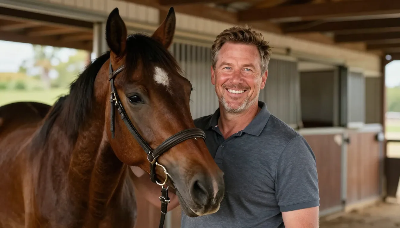 A warm and inviting portrait of a man, likely the owner of a...