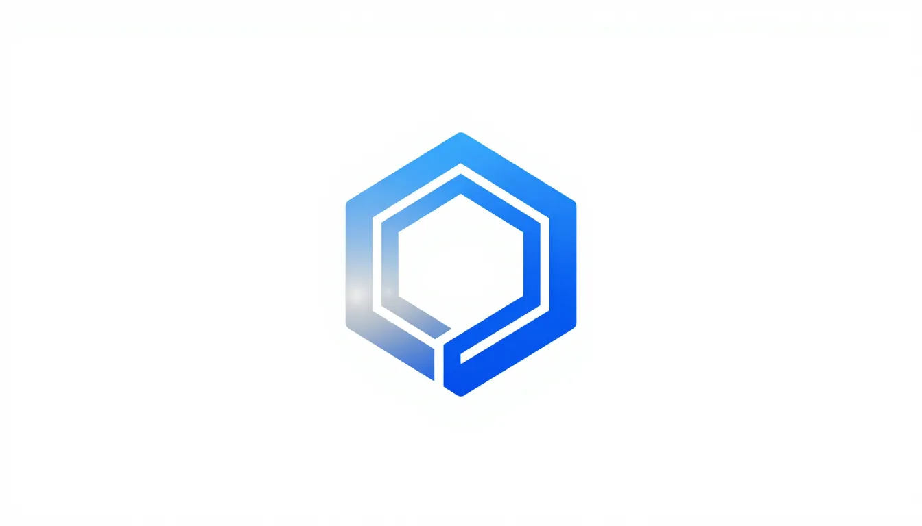 Minimalist logo design for a modern technology company, geom...