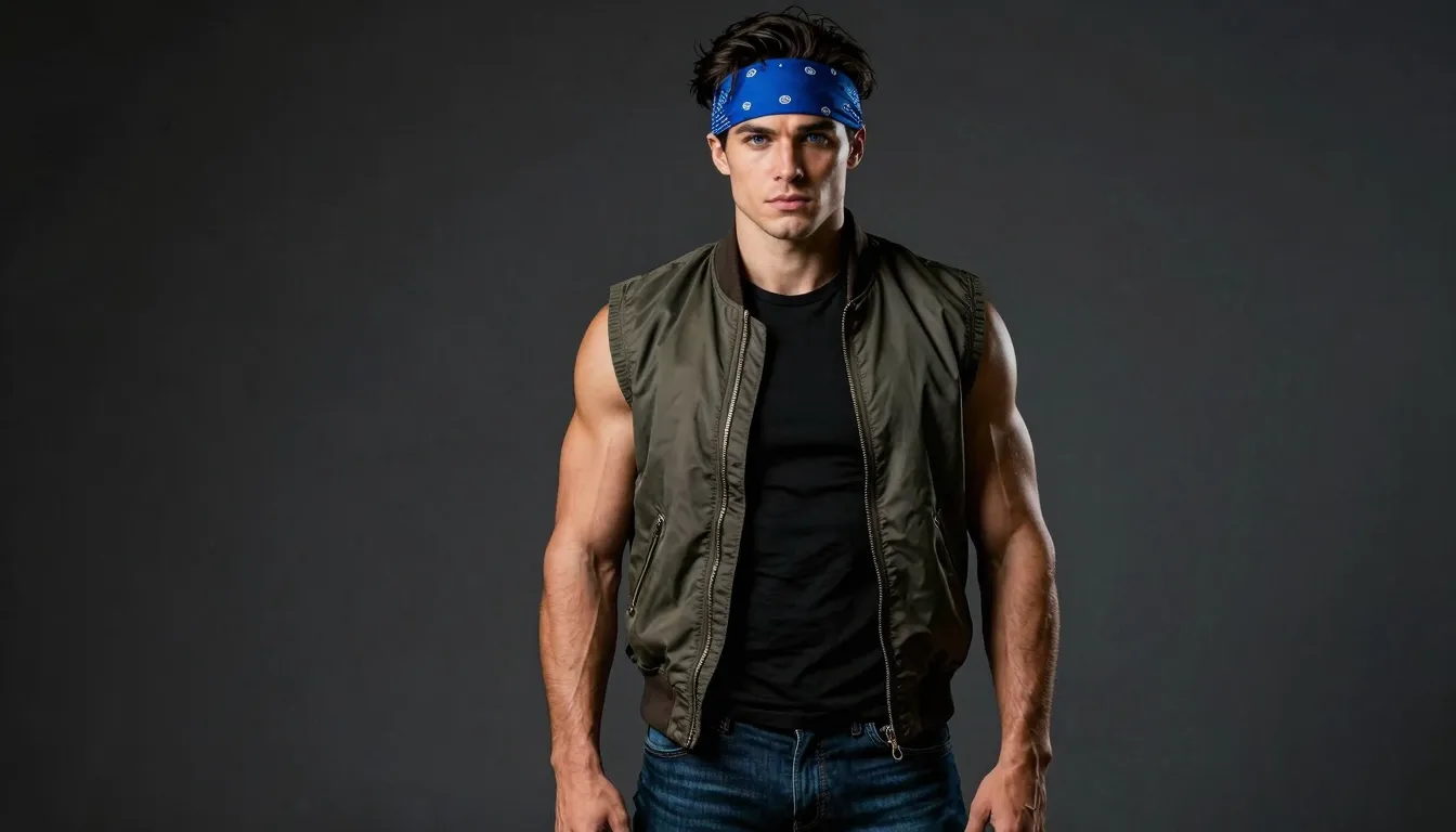 Full length portrait of a handsome athletic young man, human...