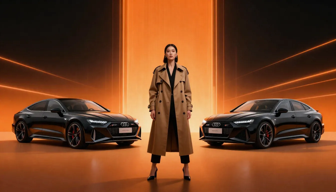 Vertical banner, 9:16 aspect ratio. Symmetrical composition ...