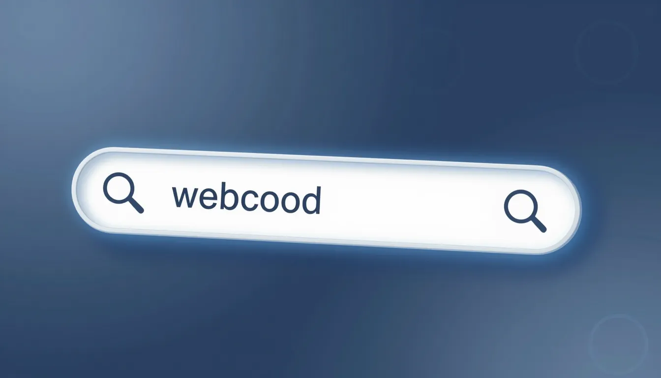 A digital illustration of a search bar with a glowing web ad...