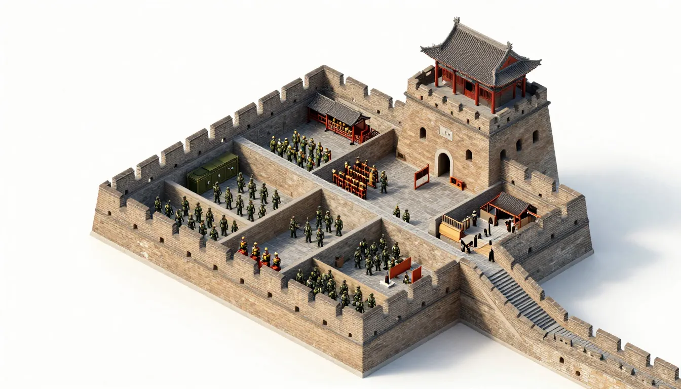 A high-quality 3D isometric cutaway illustration of a Ming D...