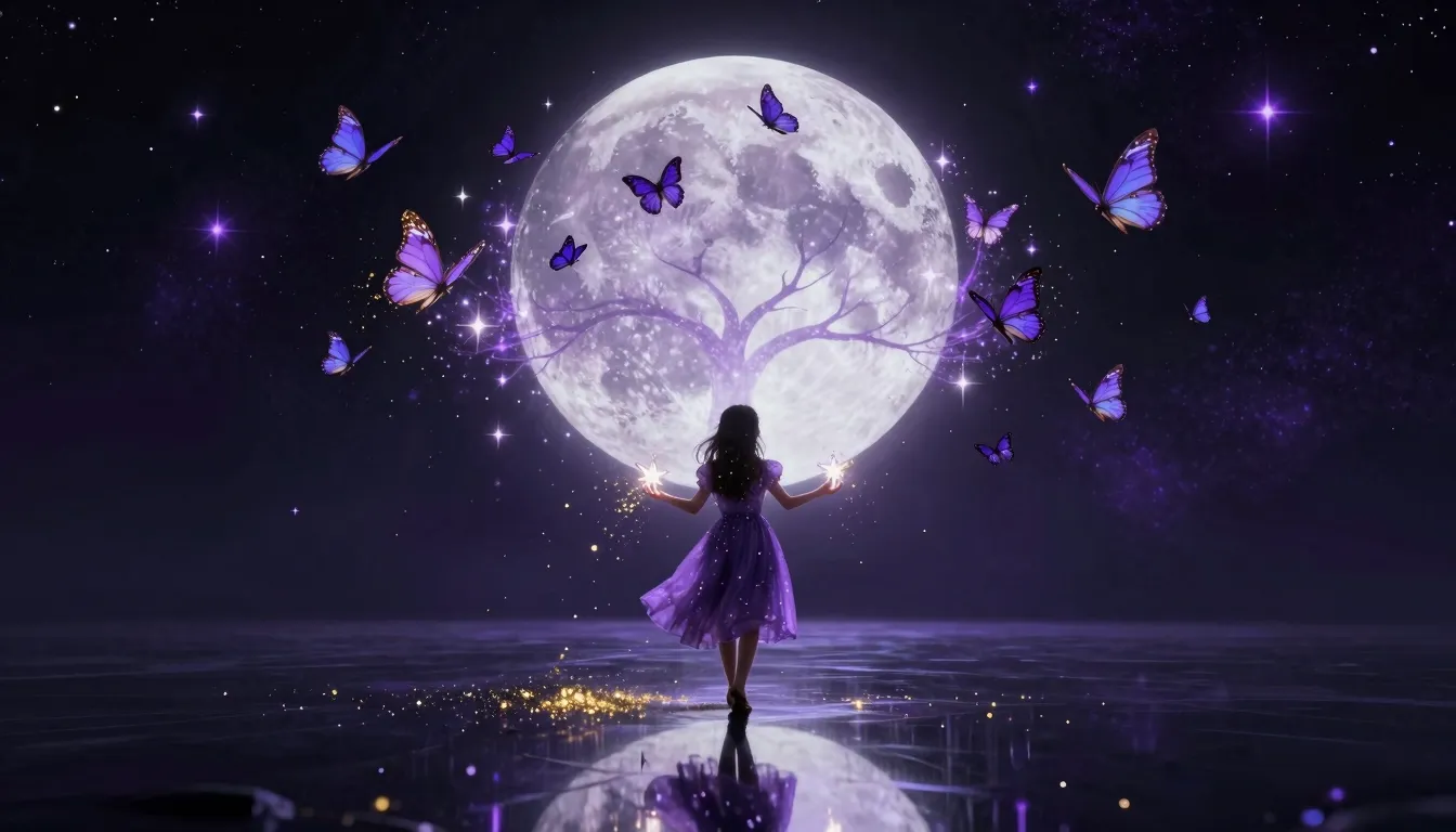 A hyper-realistic cinematic shot of a girl walking on a vast...