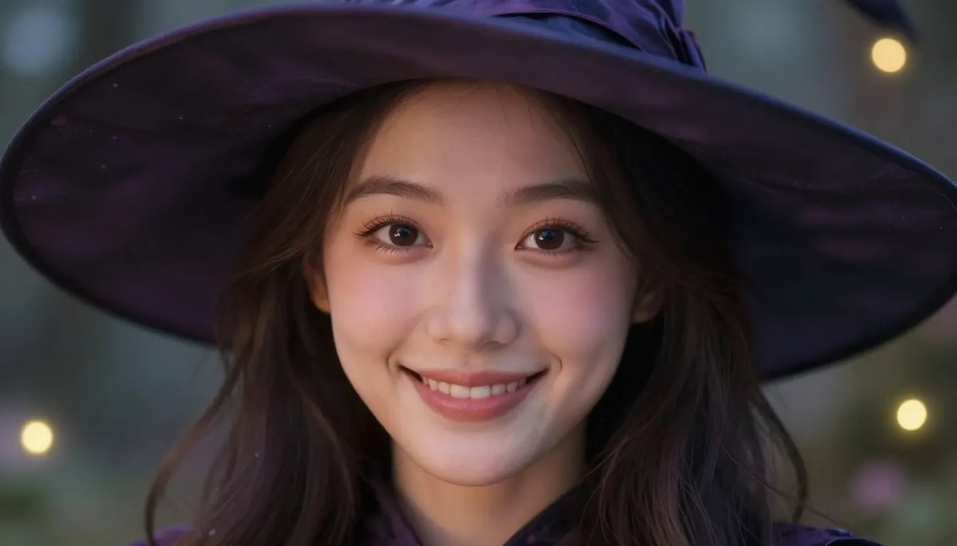 A kind and gentle witch with a sweet, pretty, and benevolent...