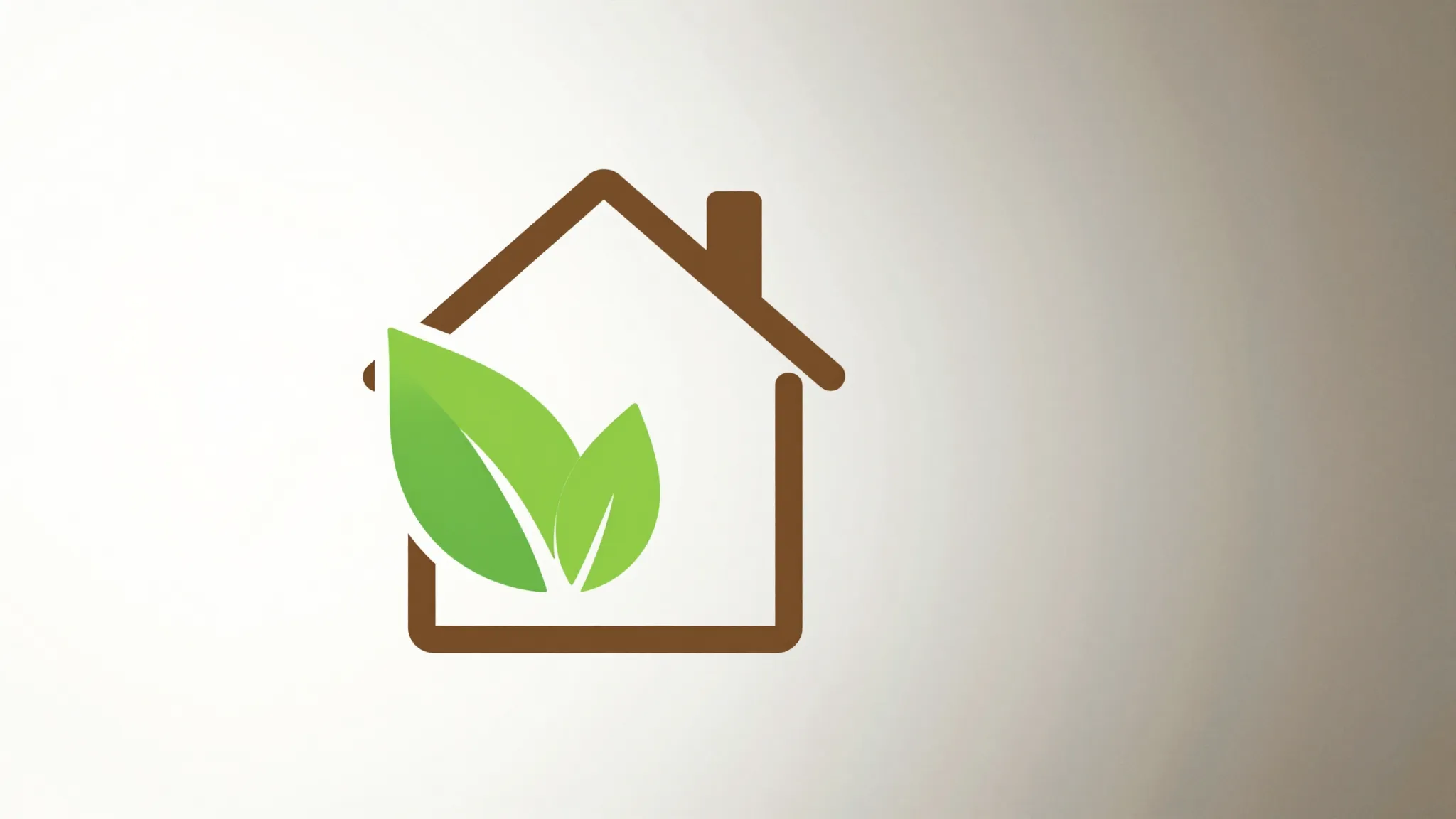Minimalist logo design for a plant nursery, a stylized green...