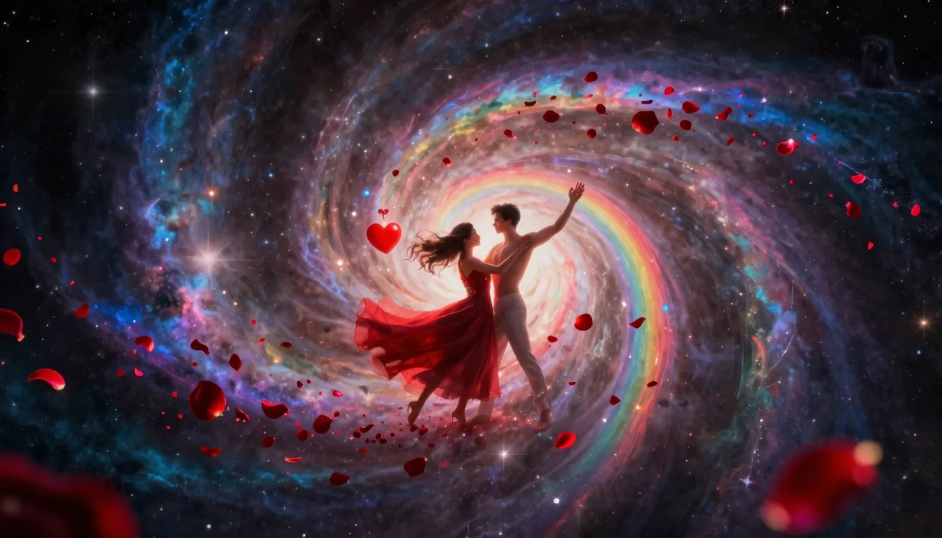 A breathtaking cosmic scene from the center of the universe....