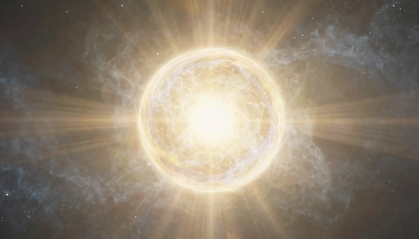 A beautiful representation of a human soul as a brilliant or...