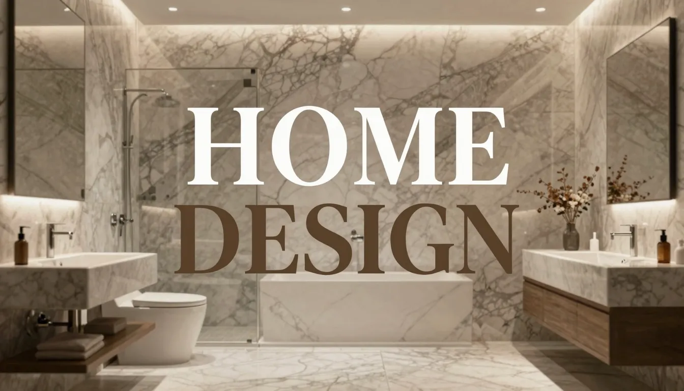 Modern advertising poster for tiling services, high-end bath...