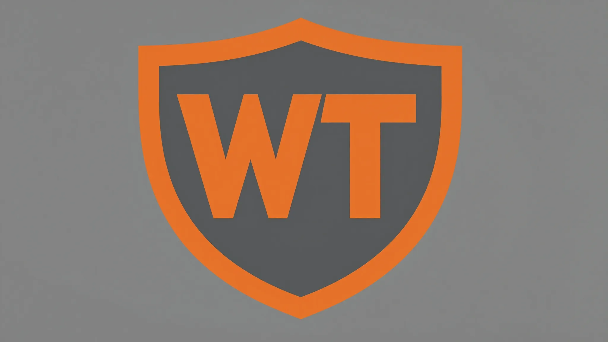 Abstract shield shape logo containing letters 'WT' in negati...