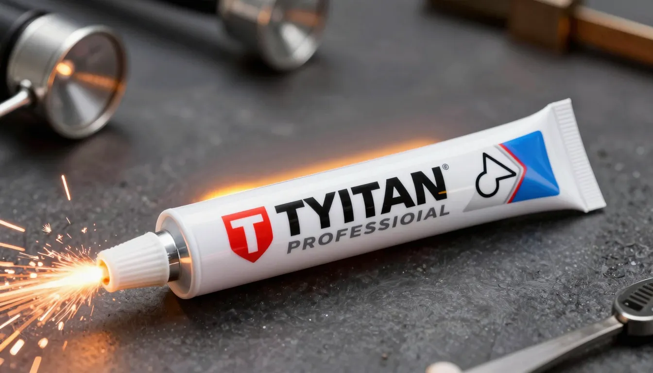 High-quality product photography of a Tytan Professional sil...