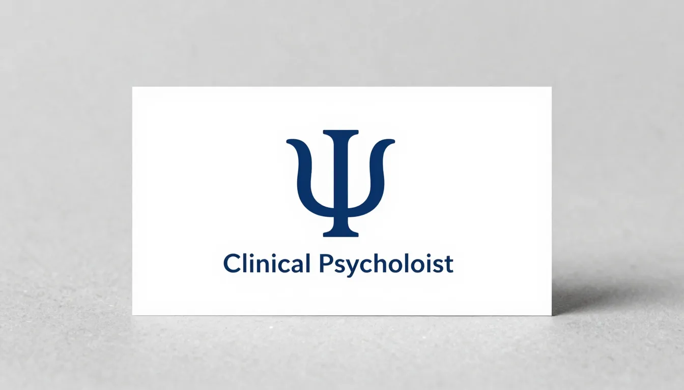 Professional business card design, clinical psychologist, mi...