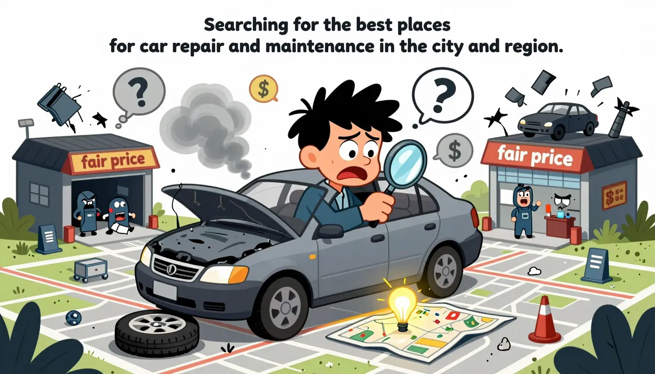 A humorous caricature on the theme: 'Searching for the best ...