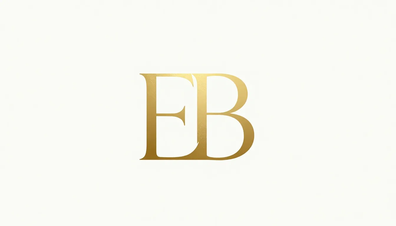 Minimalist luxury logo design for a cosmetic brand, initials...