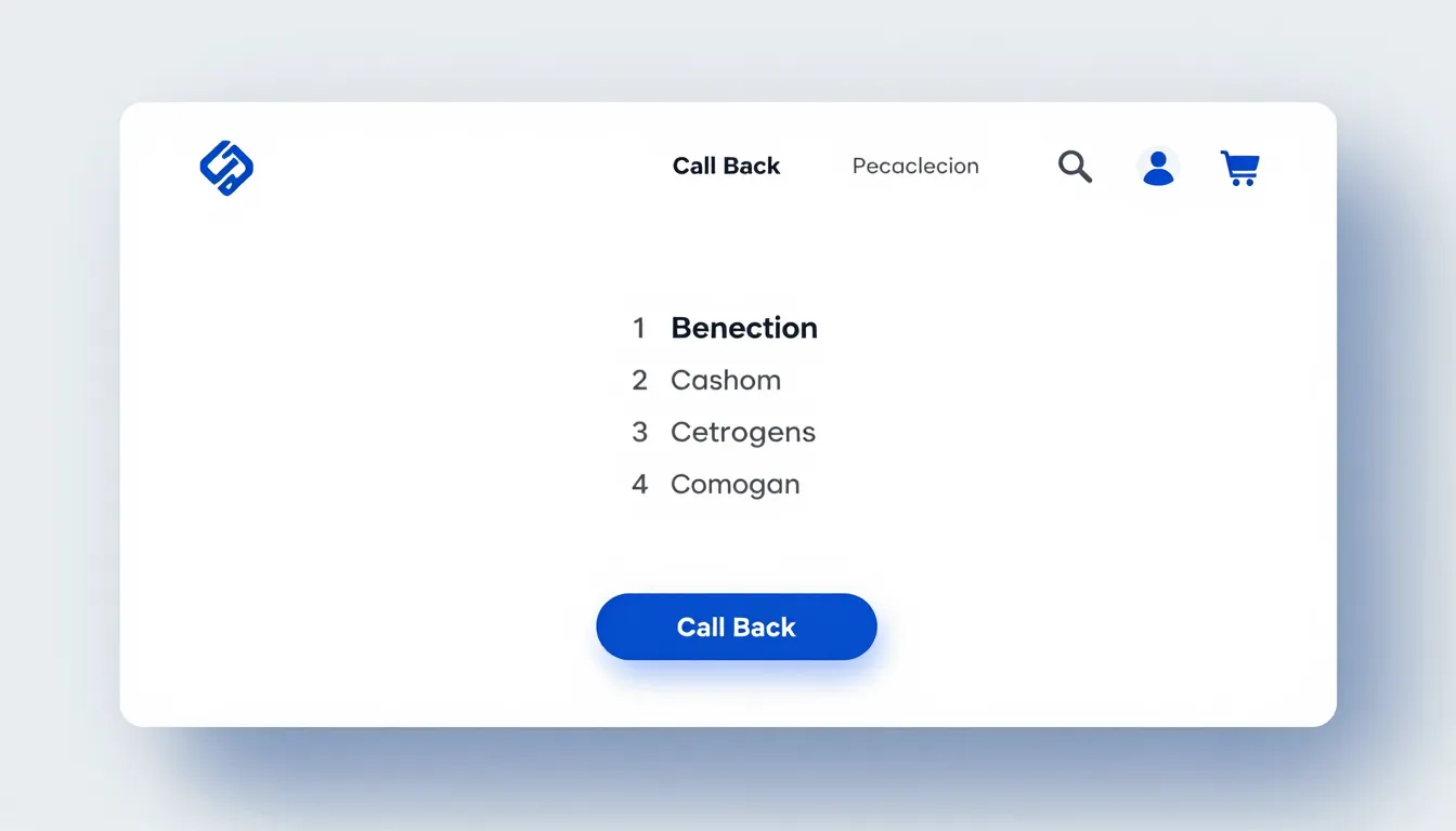 Modern website header UI design, minimalist clean interface,...