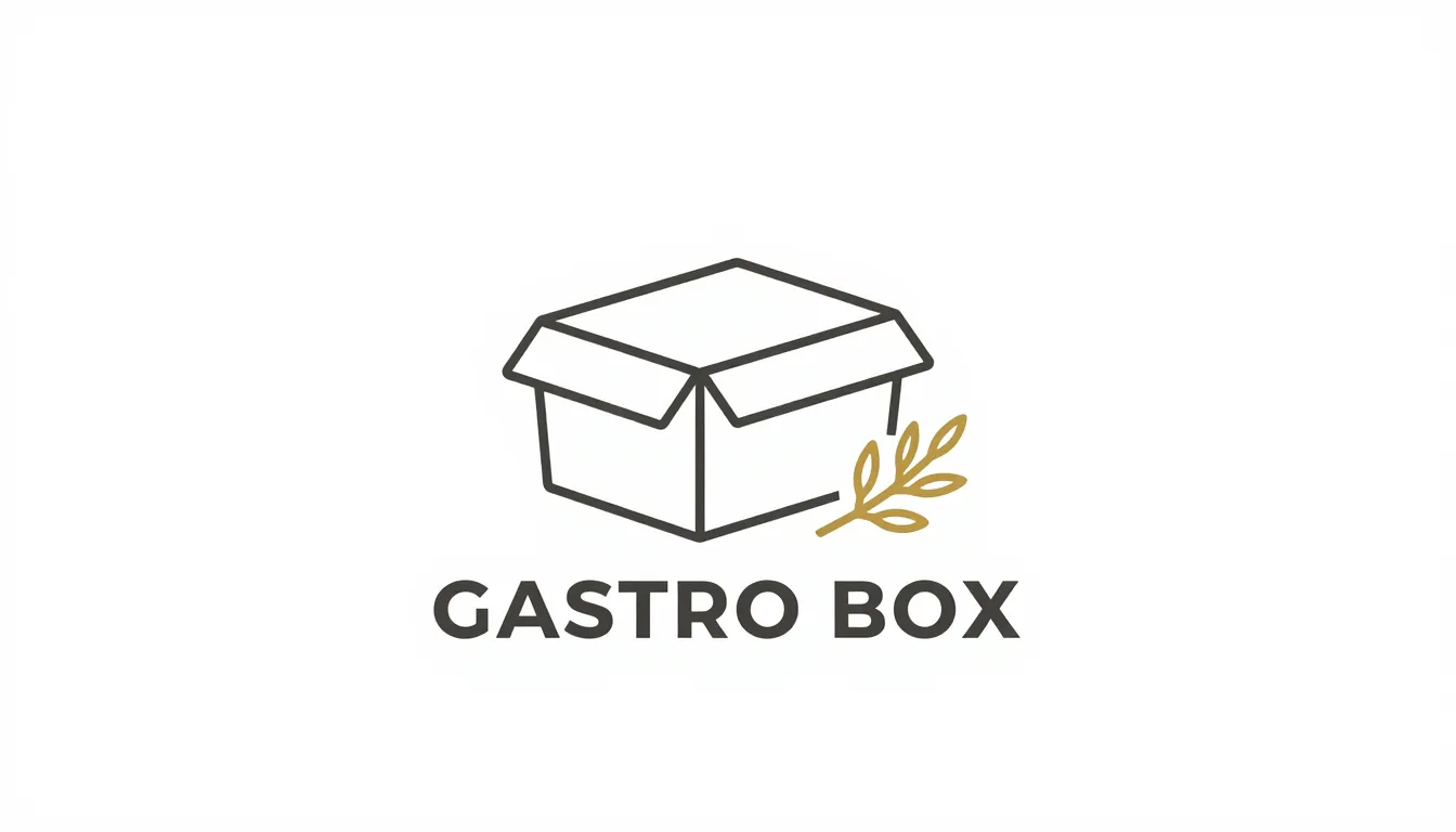 Minimalist logo design for a catering brand named 'GASTRO BO...