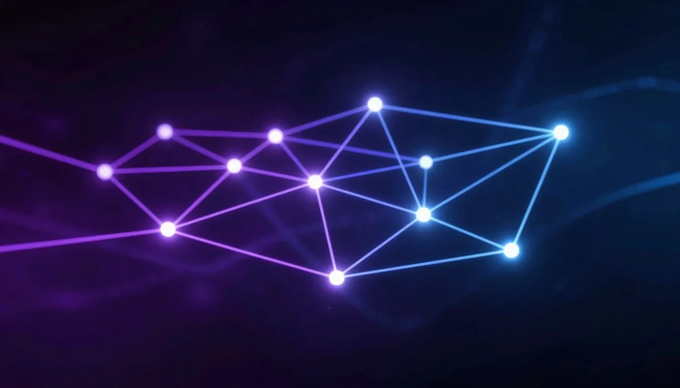 Abstract digital art representing human connection and suppo...