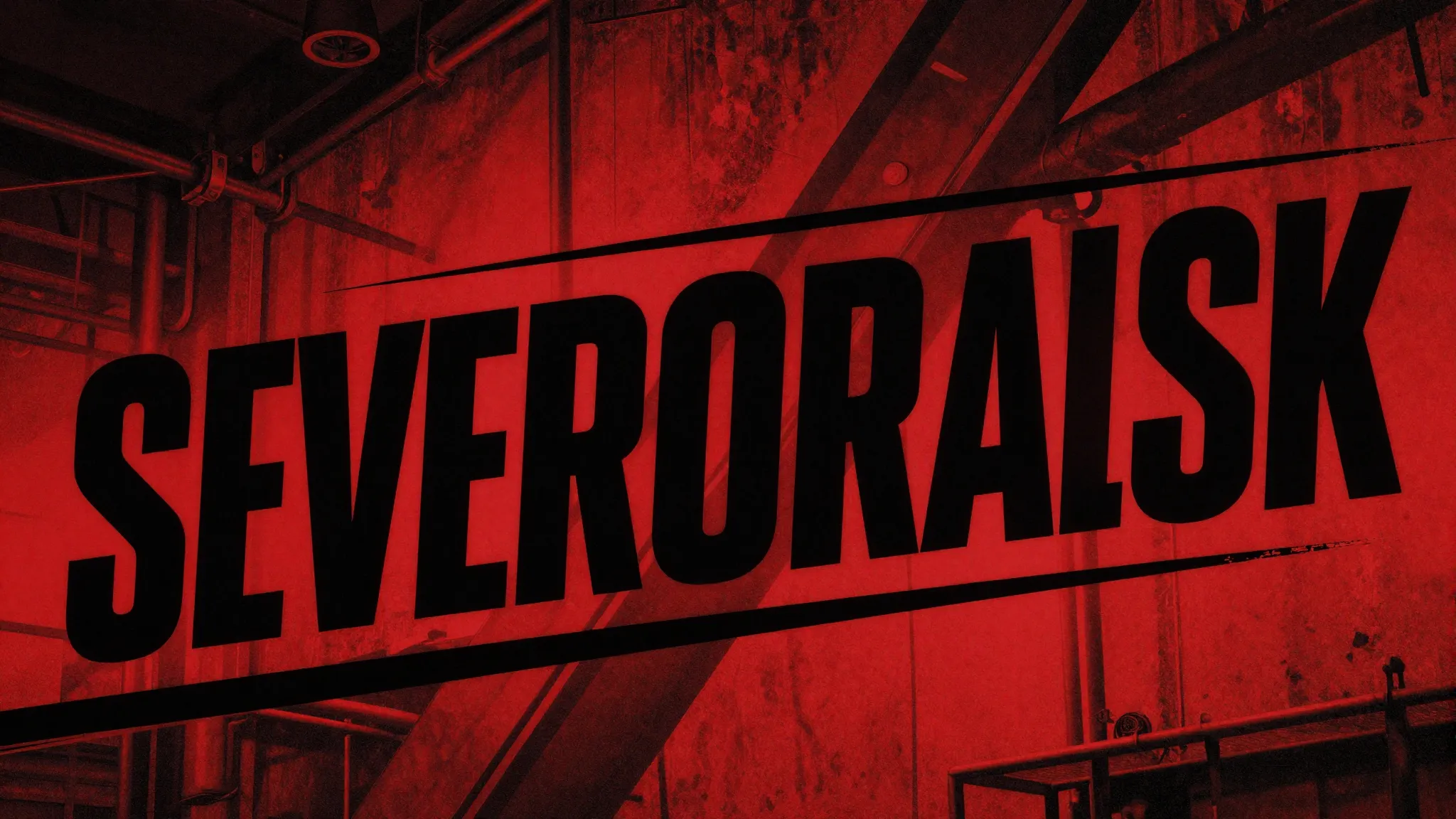 Constructivist style graphic, 'SEVEROURALSK' in heavy block ...