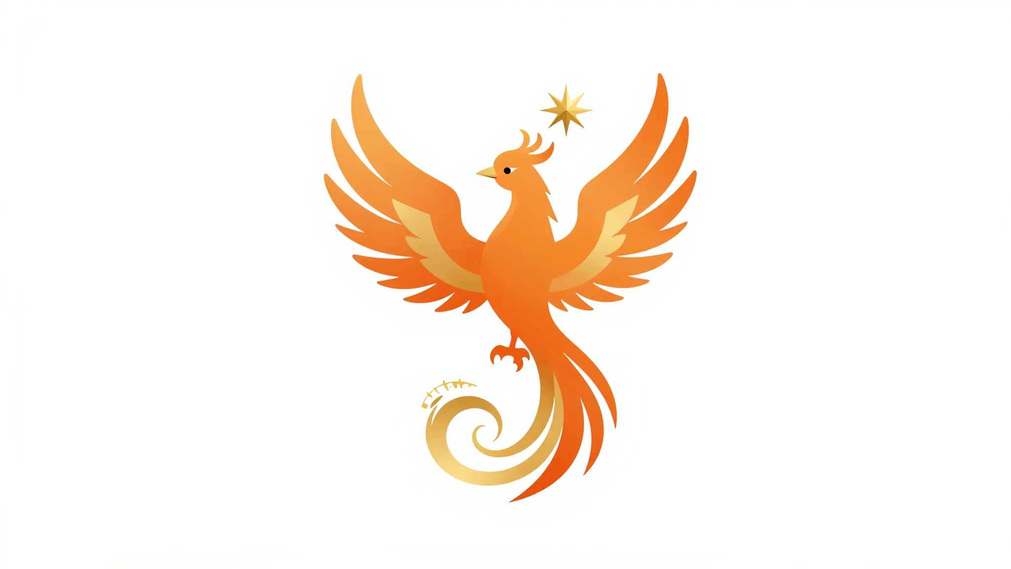 A stylish logo for an entertainment company, a stylized phoe...