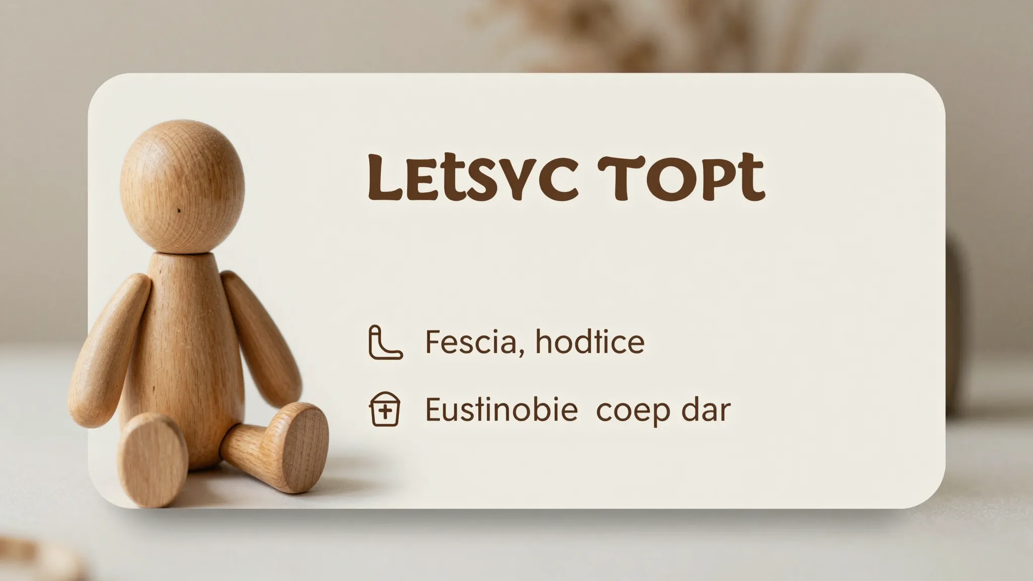 Aesthetic product card template for handmade toys, soft natu...