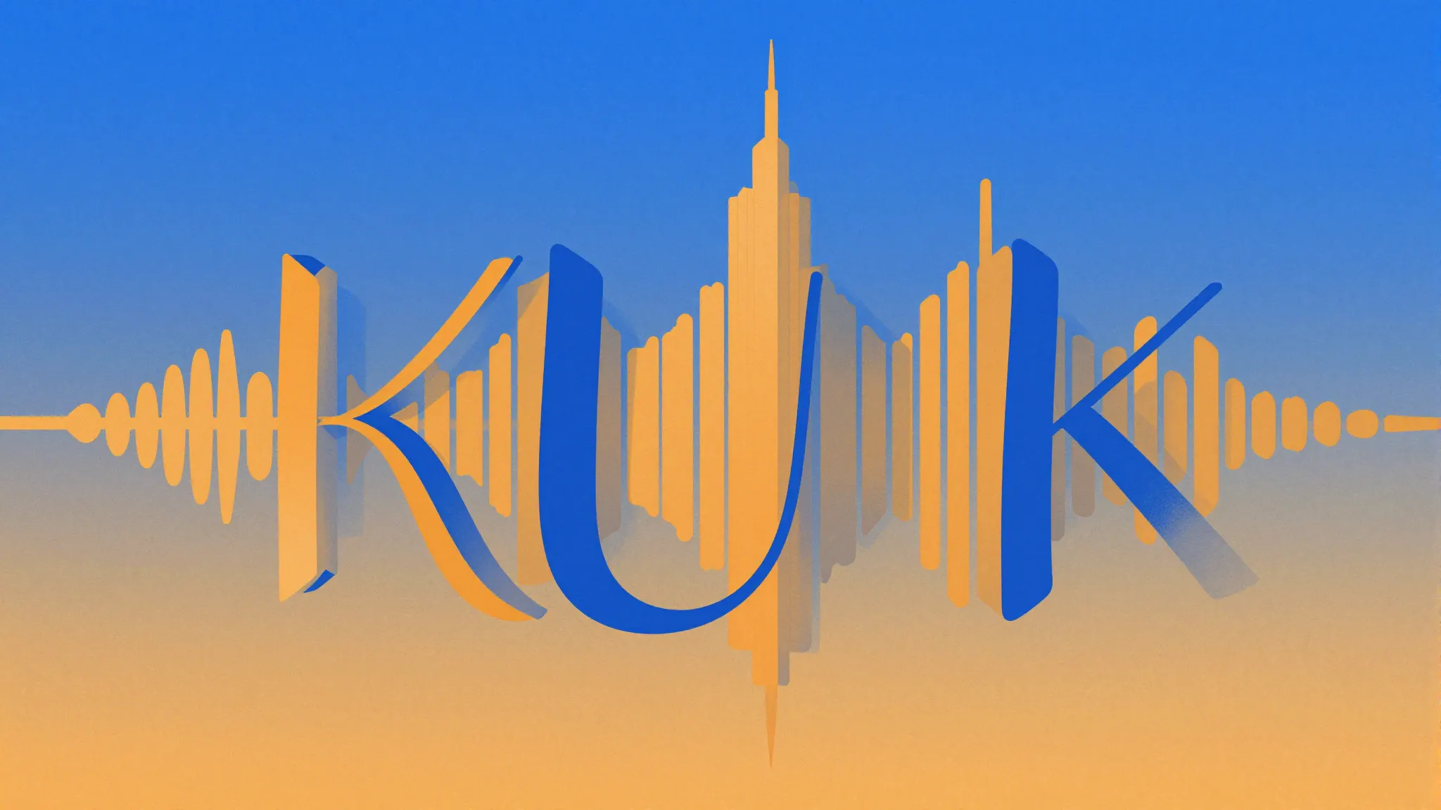 A stylized illustration of sound waves morphing into Turkish...