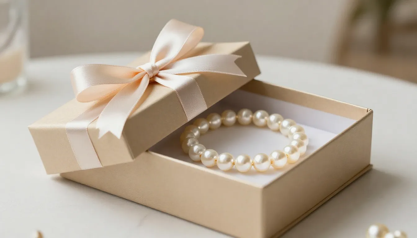 A luxury gift box tied with a satin ribbon, inside a glowing...