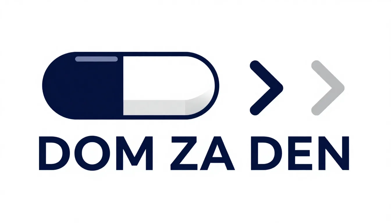 Minimalist logo design for a company named 'DOM ZA DEN', fea...