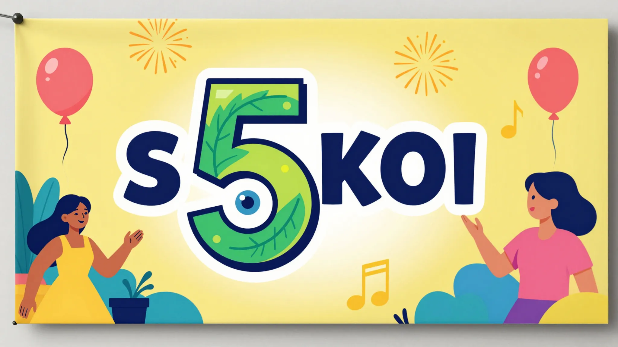 A high-quality promotional banner for a community event. In ...