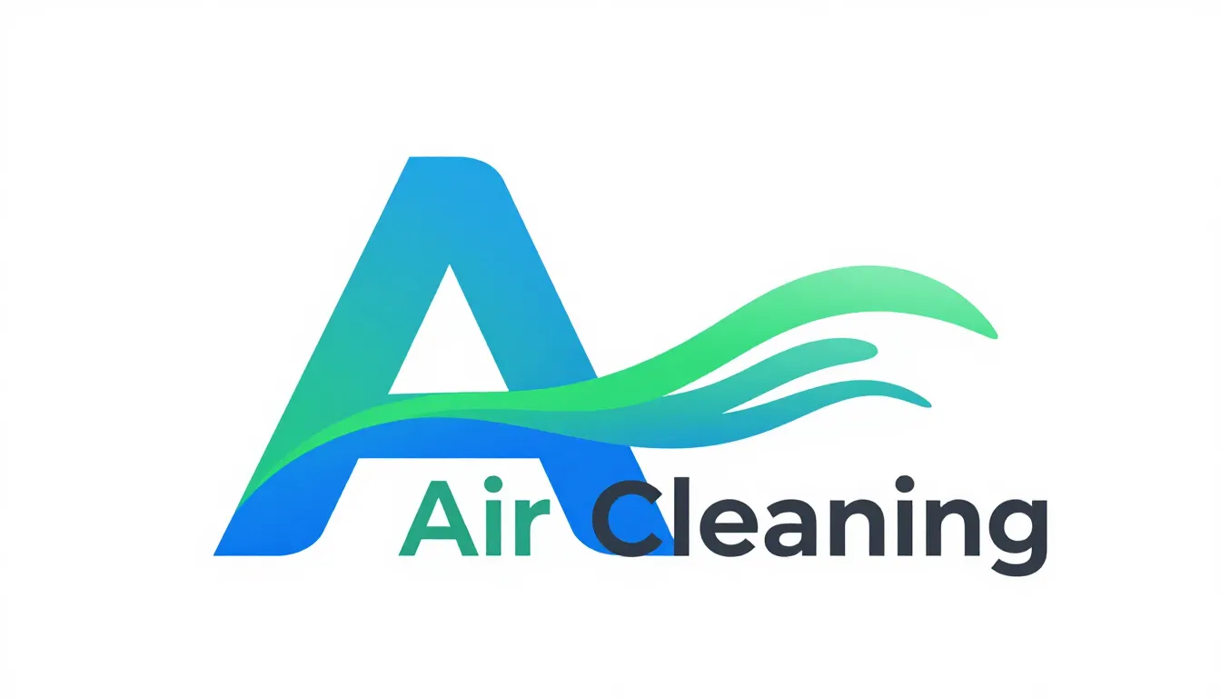 Creative modern logo for 'Air Cleaning'. The design features...