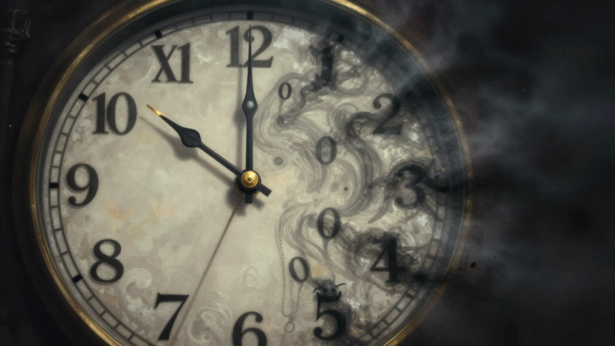 A surreal clock with 36 hours instead of 12. The numbers are...