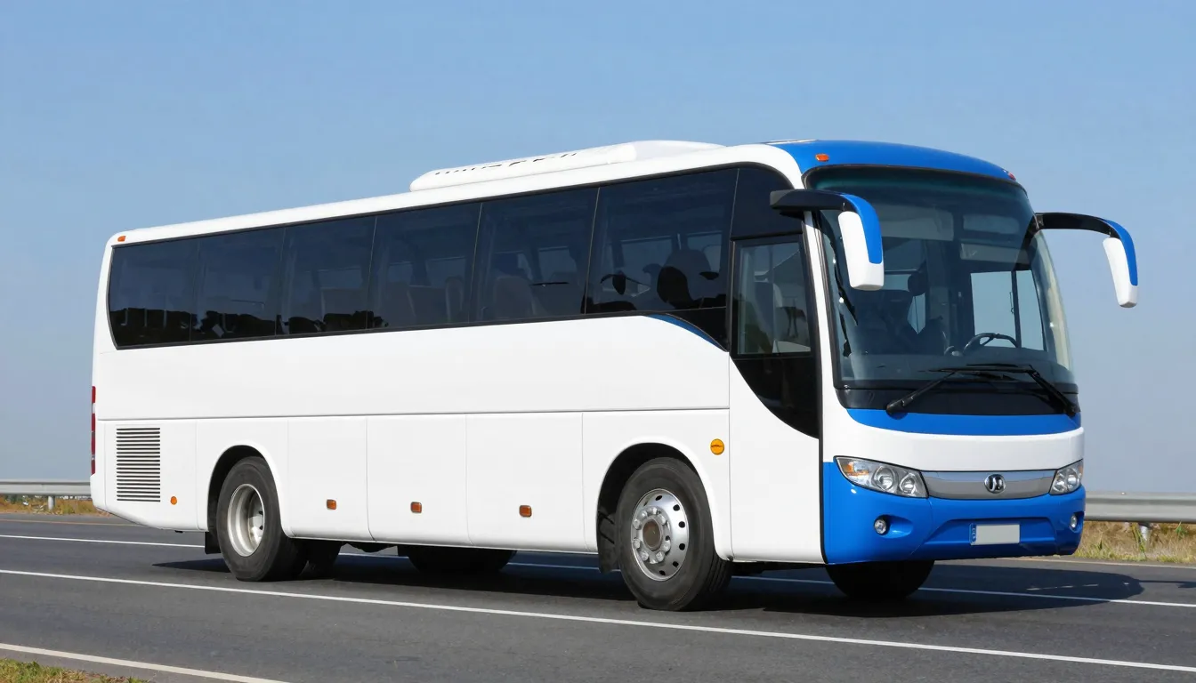 Professional horizontal banner for a transport company, a sl...