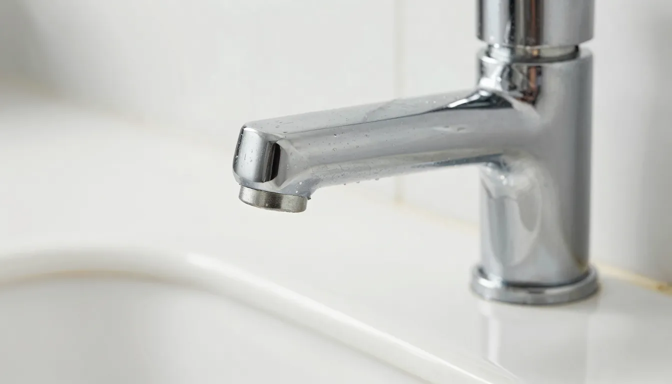 Close-up of a high-quality repair result, clean tiles and pe...
