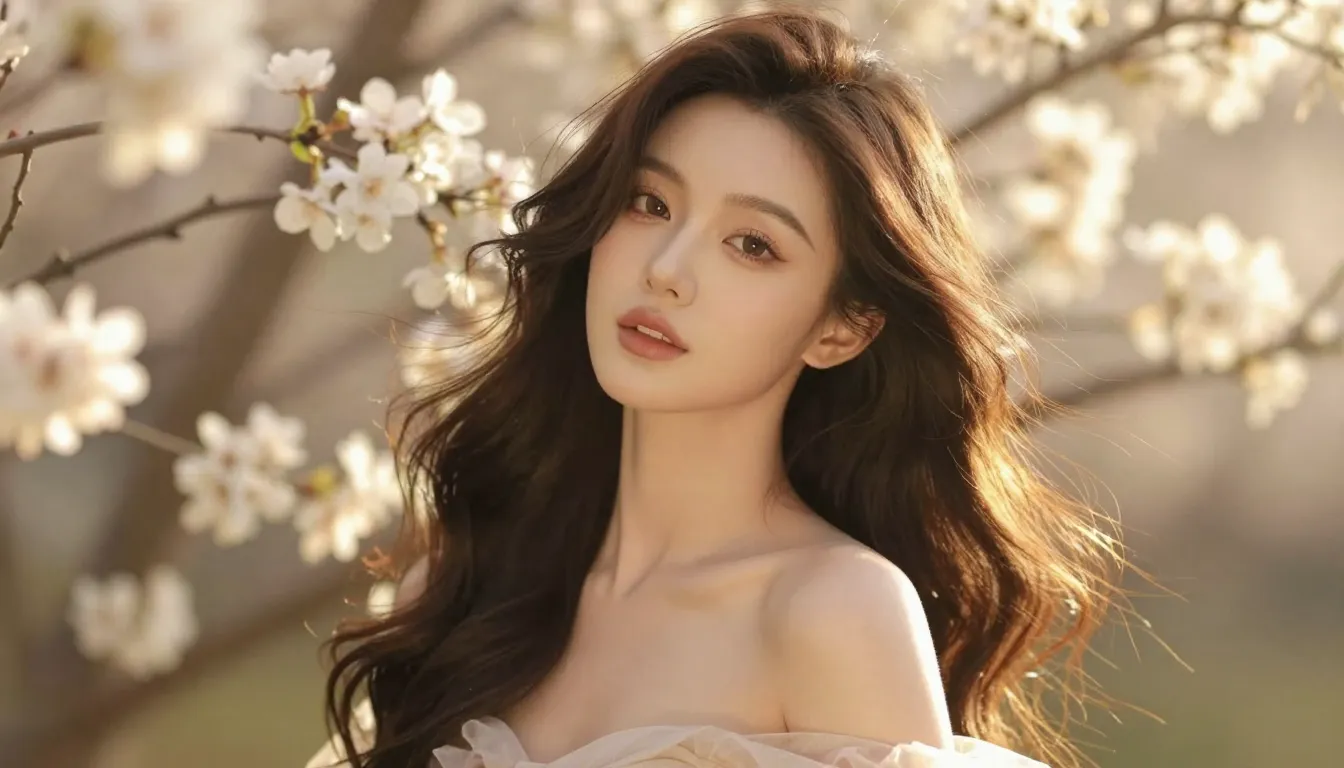 A stunning and ethereal portrait of a beautiful woman as a S...