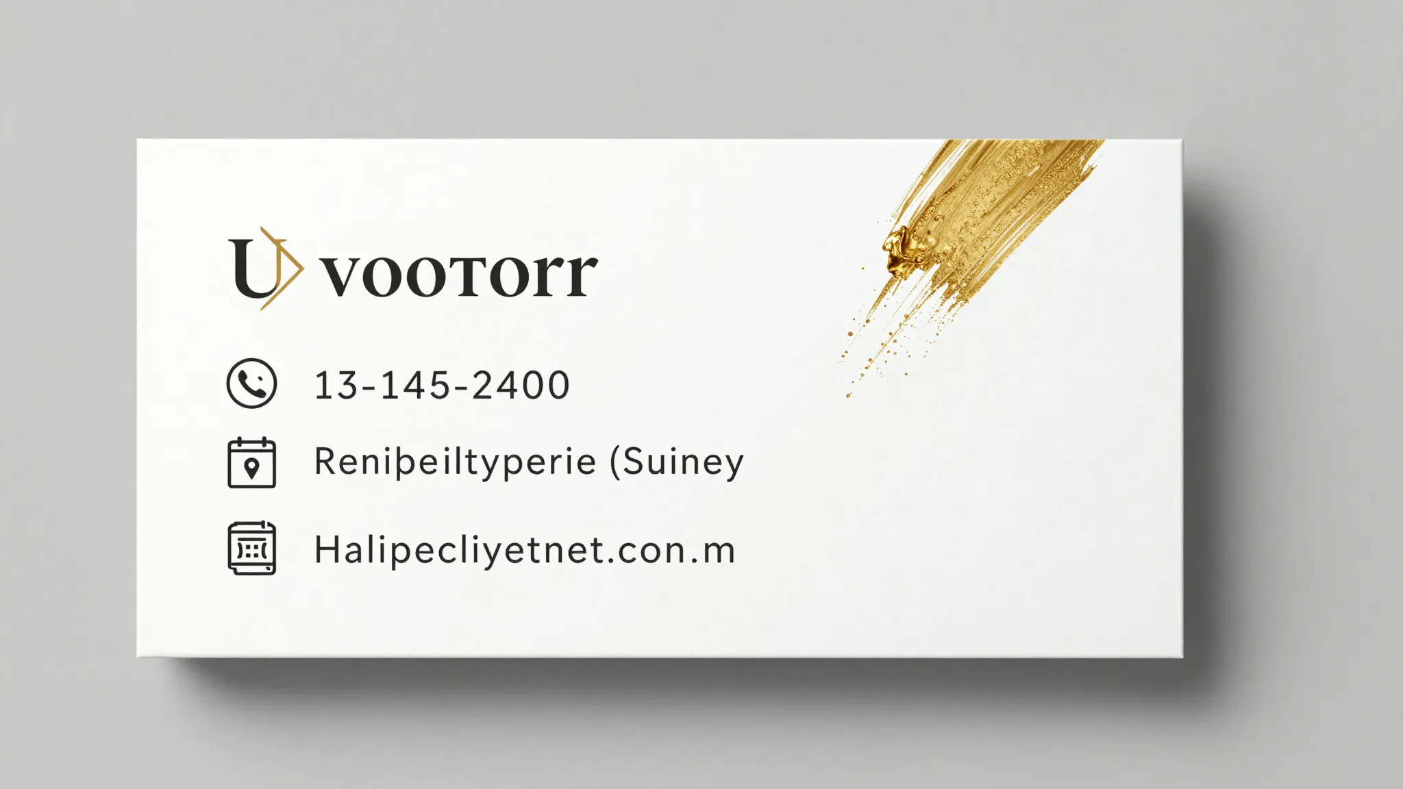 Minimalist business card design for a tutor or consultant, w...