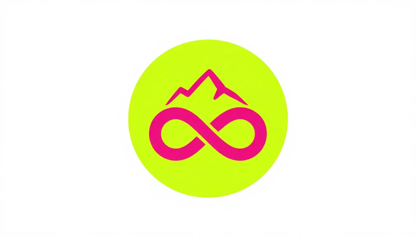 Small circular logo for a t-shirt, tourism and movement them...