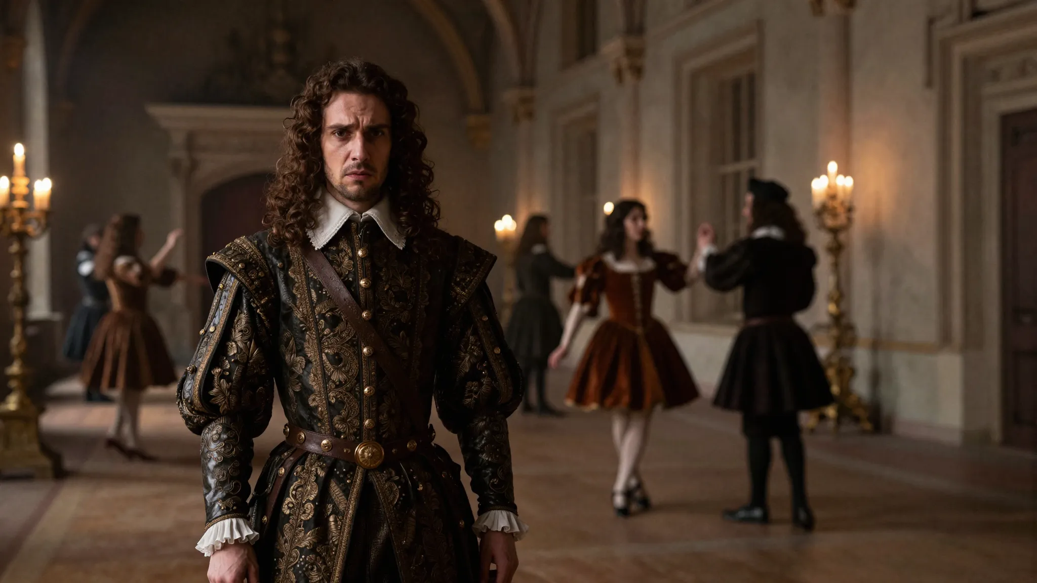 A young 16th-century French nobleman with a brooding and dis...