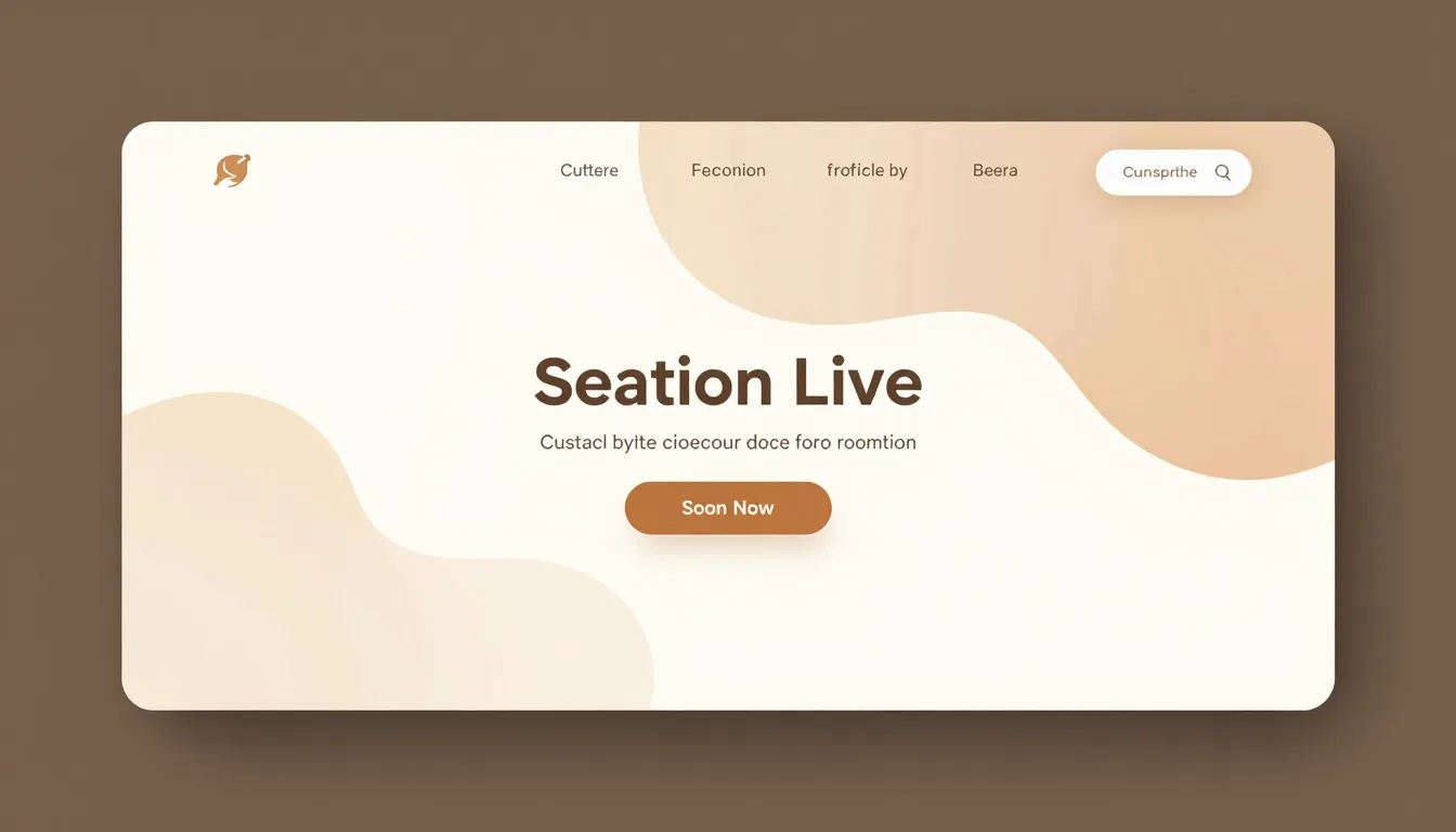 Modern website hero banner background, abstract soft shapes,...