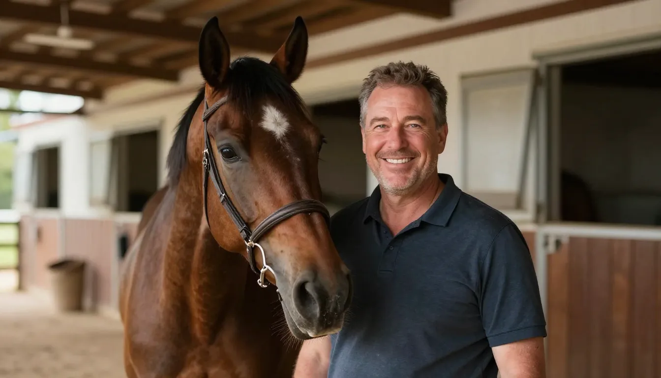 A warm and inviting portrait of a man, likely the owner of a...