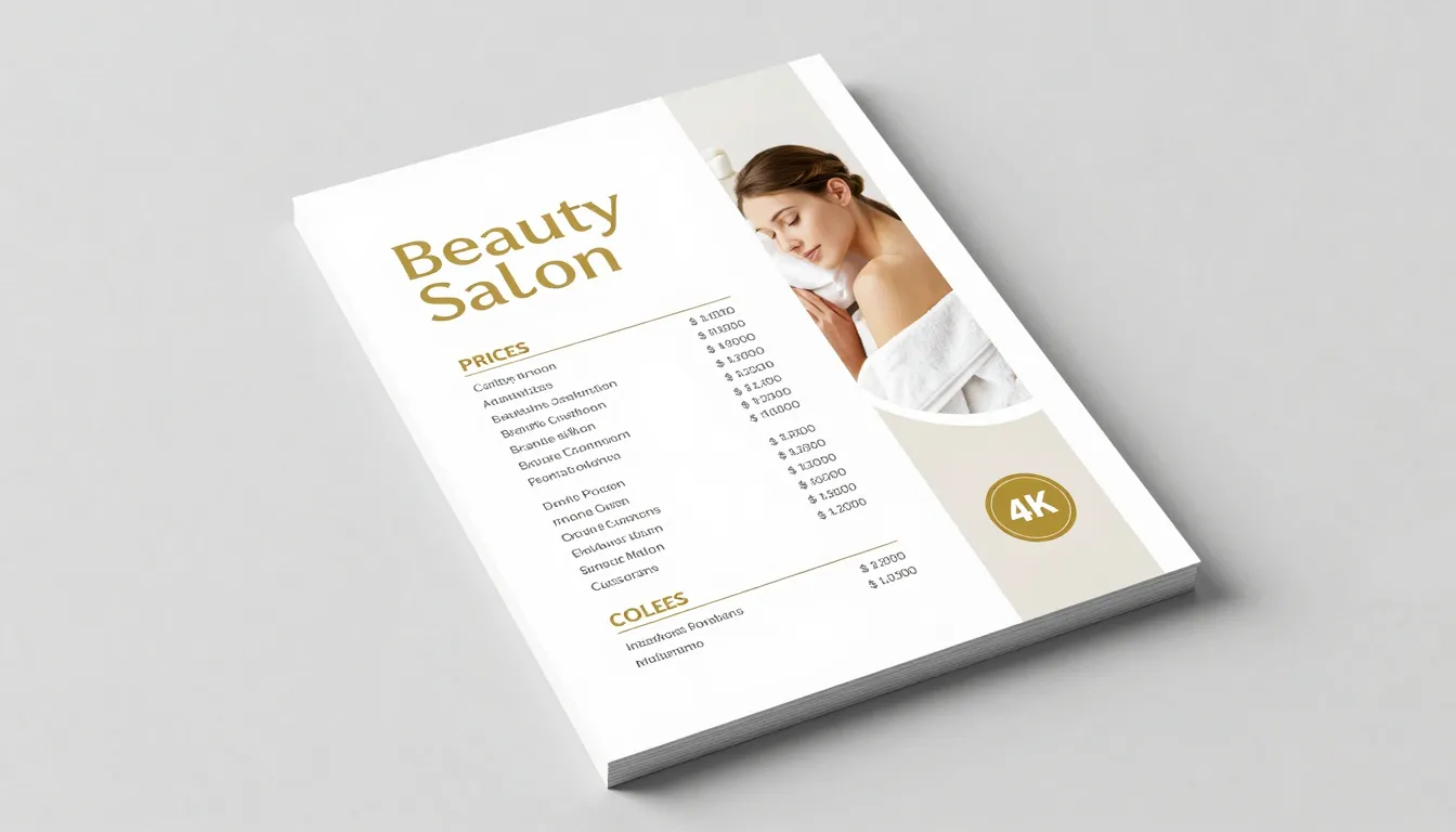 A high-quality professional flyer design for a beauty salon ...
