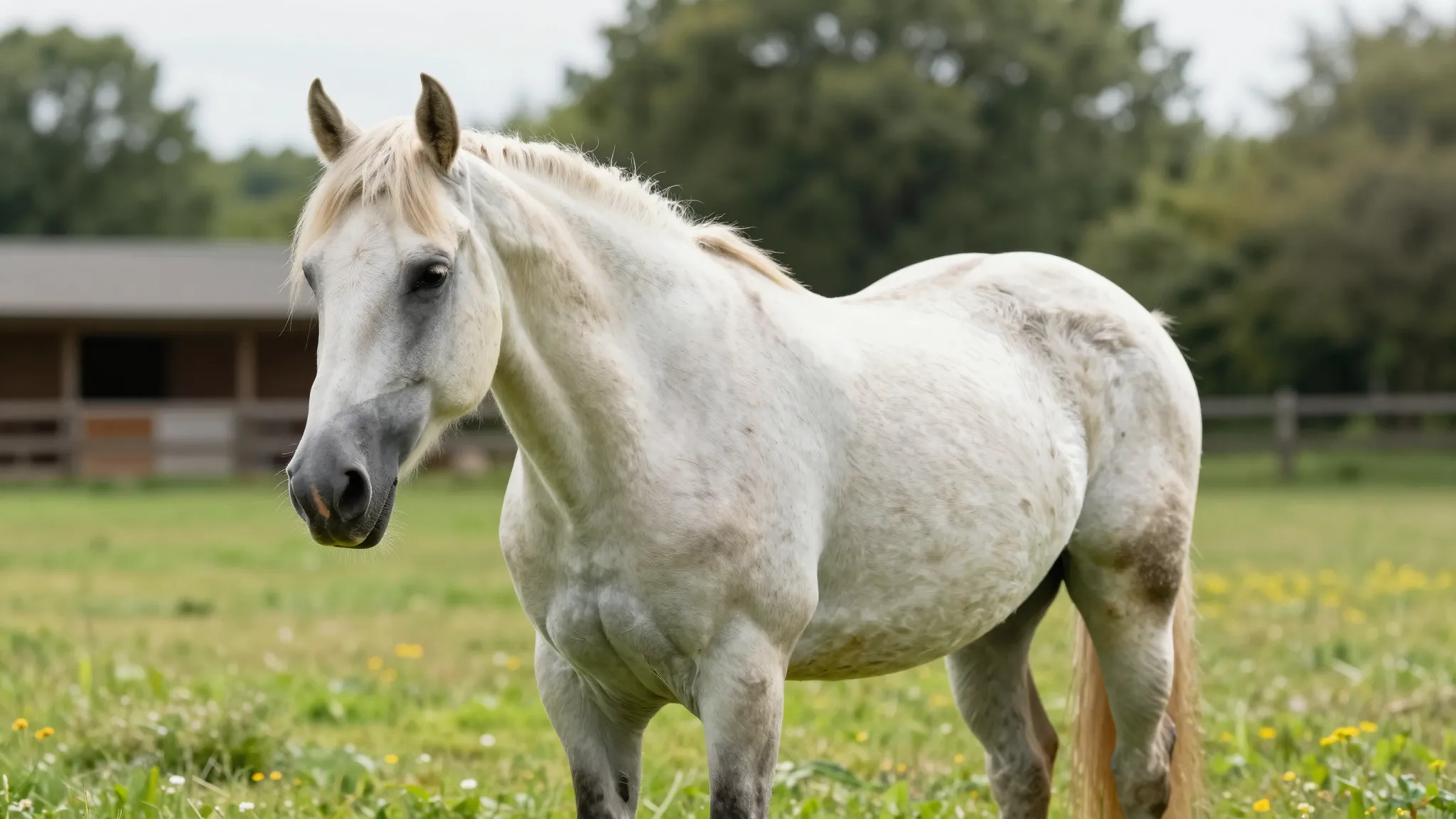A beautiful old mare, named Karona, with a kind and gentle e...