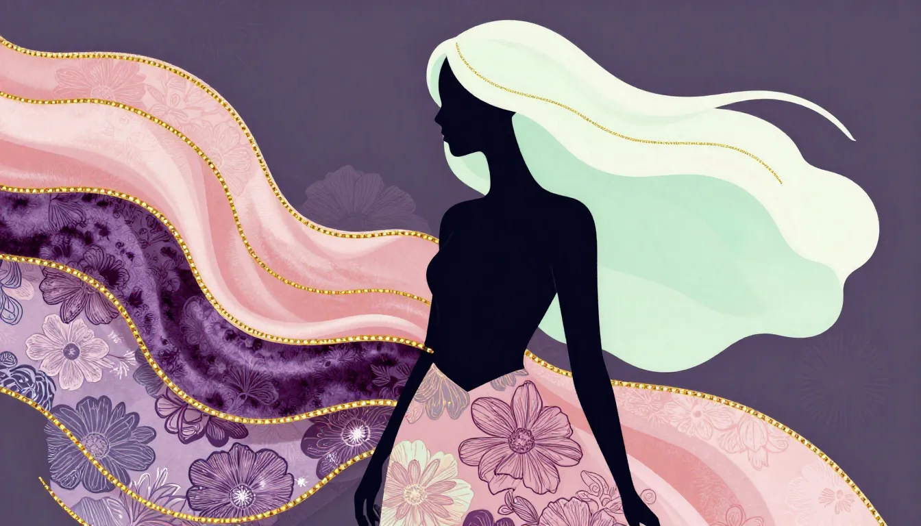 2D flat vector illustration, female character, unique style ...