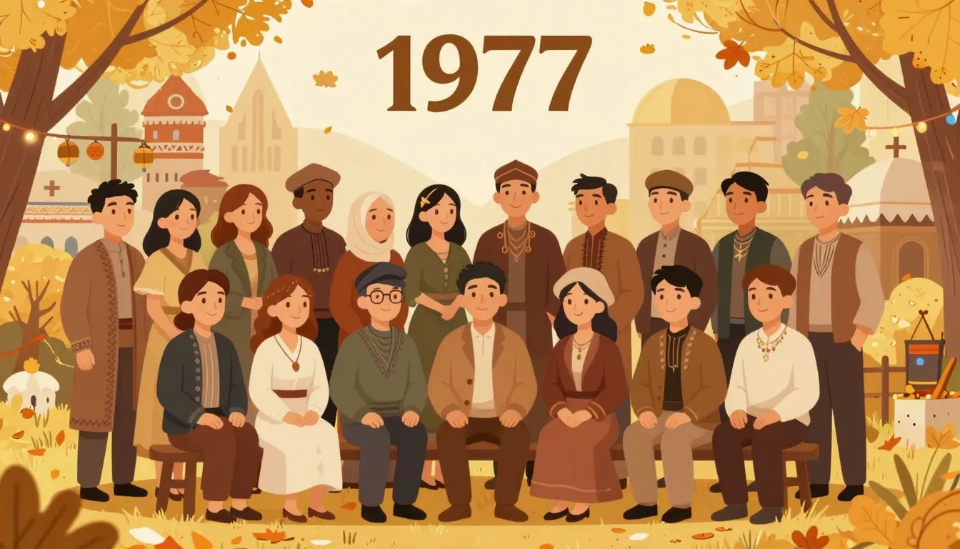 A warm and celebratory illustration of a group of friends bo...