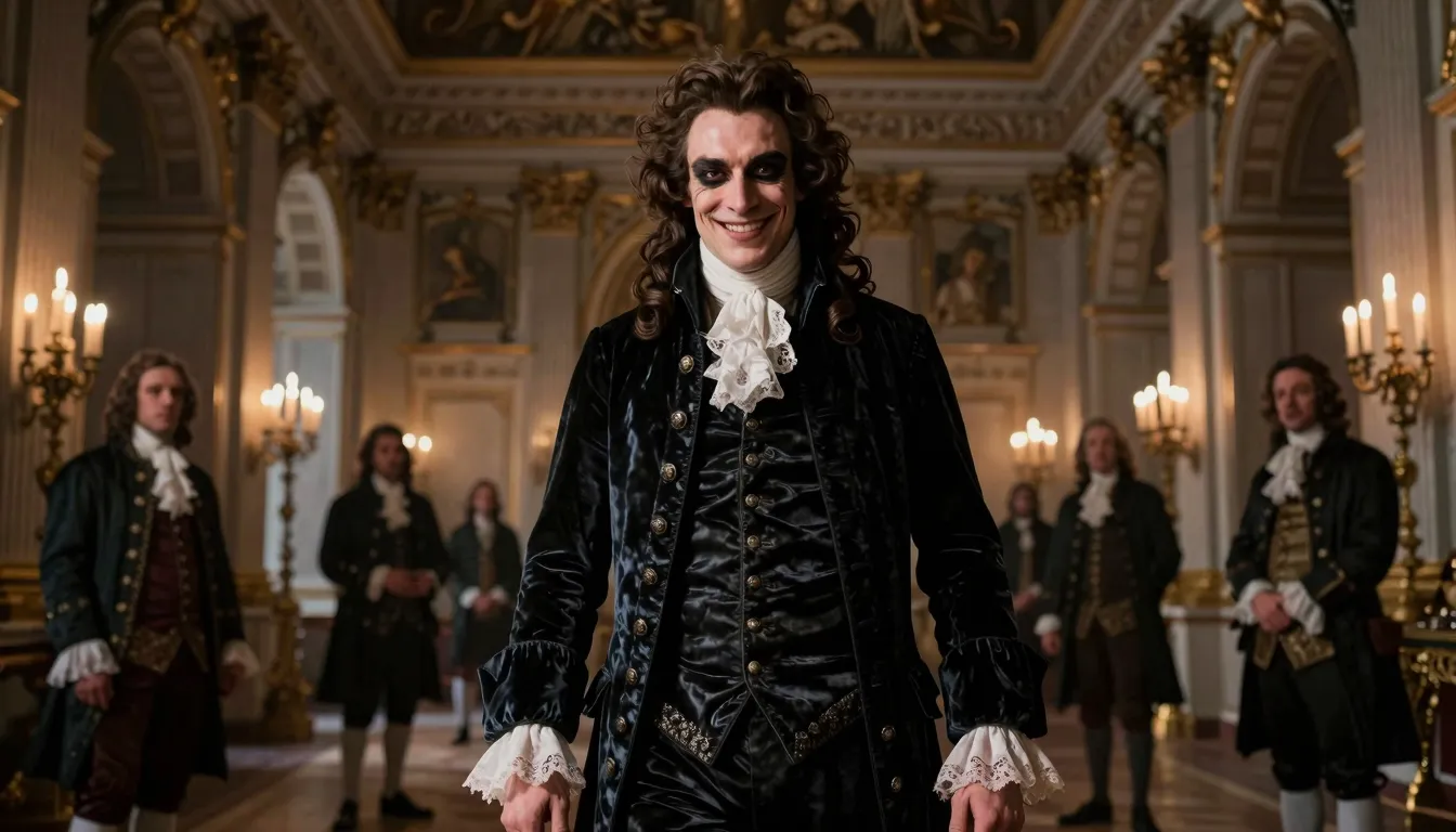 A powerful and enigmatic French Baron from 1660 standing in ...
