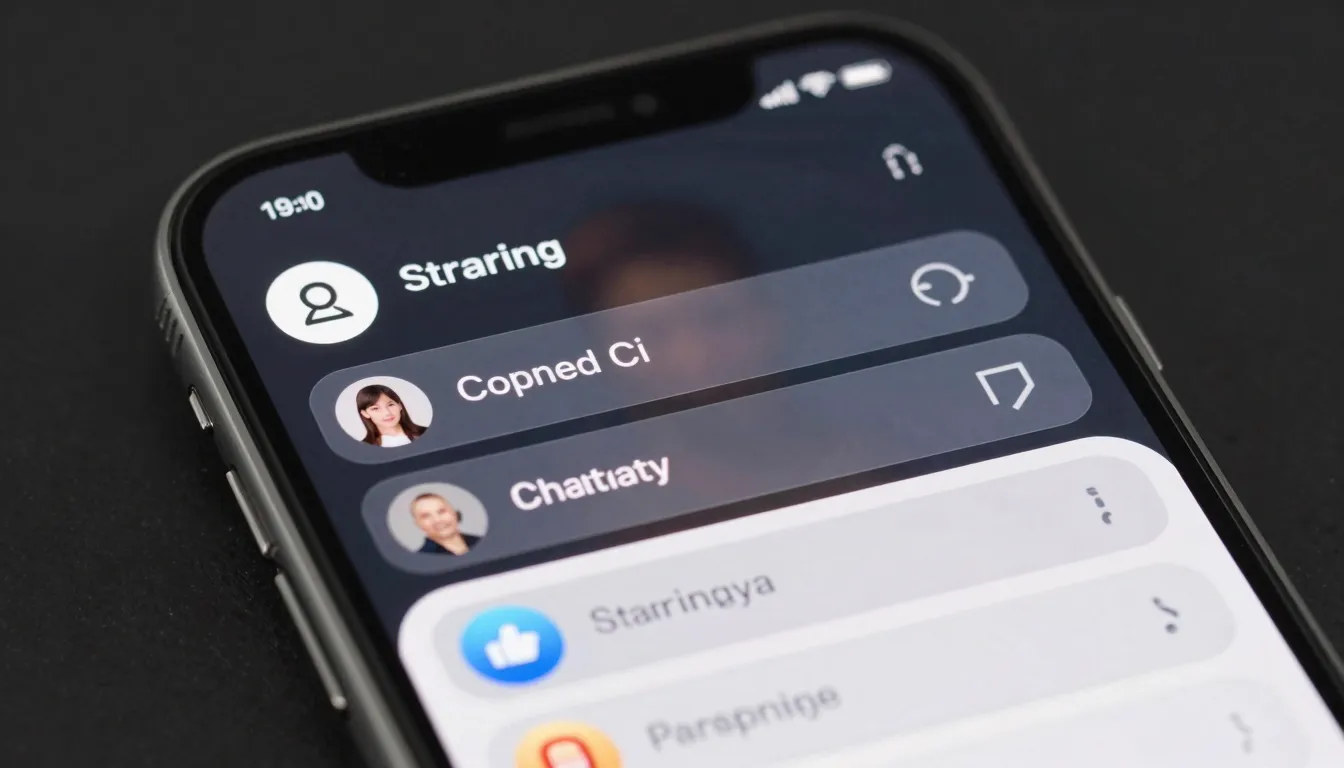 A smartphone screen showing a professional streaming app int...