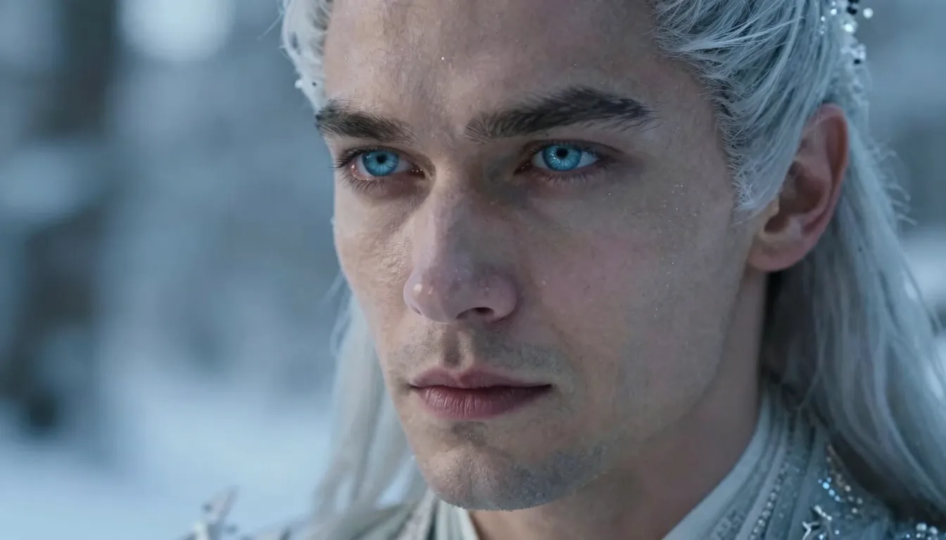 Portrait of a stunningly handsome man with Slavic features, ...