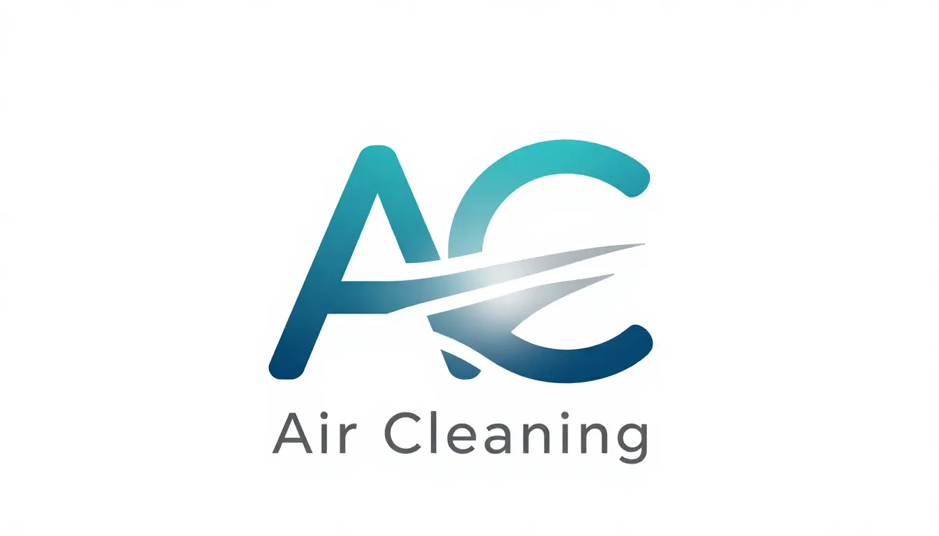 Minimalist lettermark logo for 'Air Cleaning'. A creative mo...