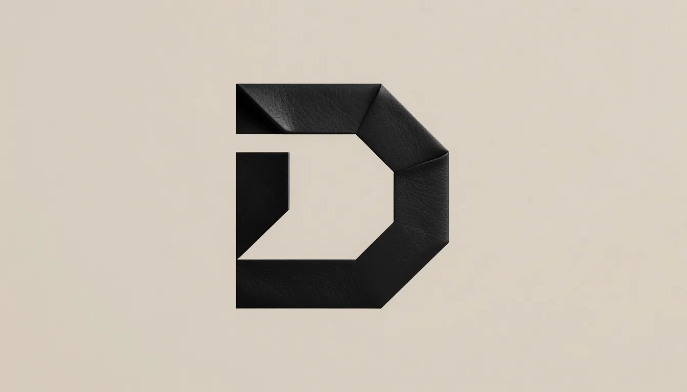 Modern logo design for 'Di'. An abstract geometric icon repr...