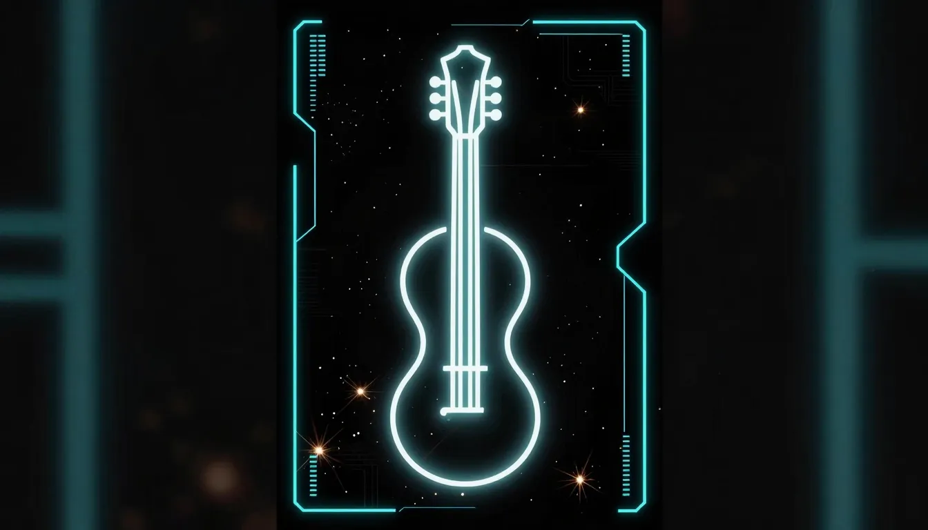 Vertical poster layout, cyberpunk aesthetic, glowing neon li...