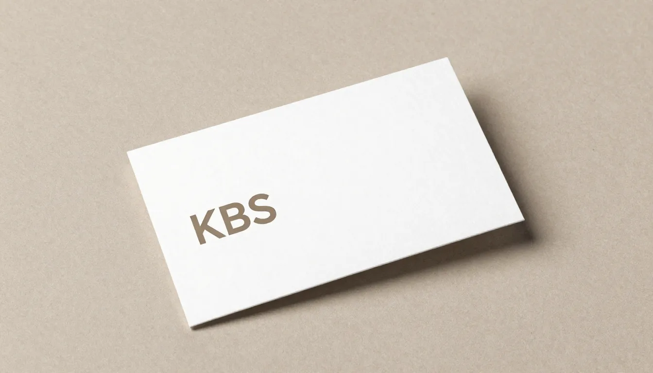 Minimalist business card mockup on a textured recycled paper...