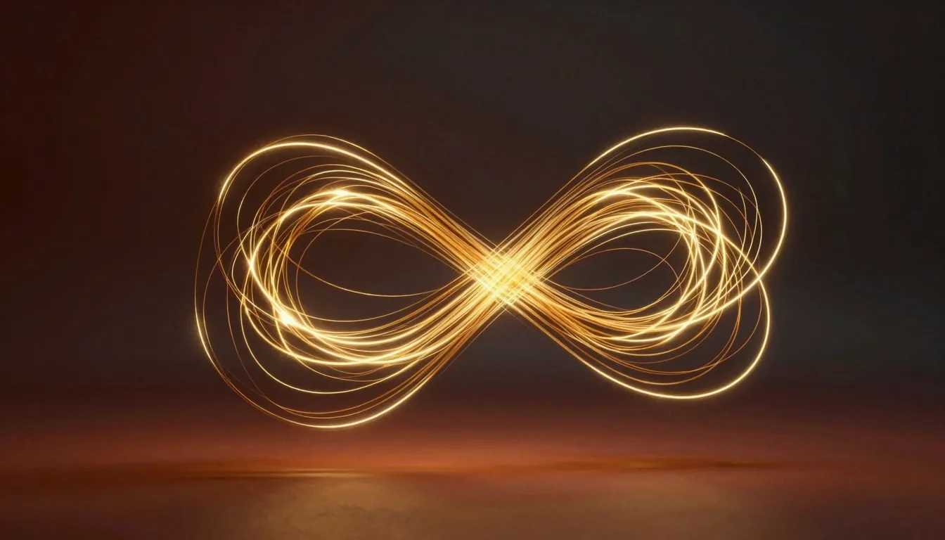 Conceptual art for psychology, glowing golden thread untangl...