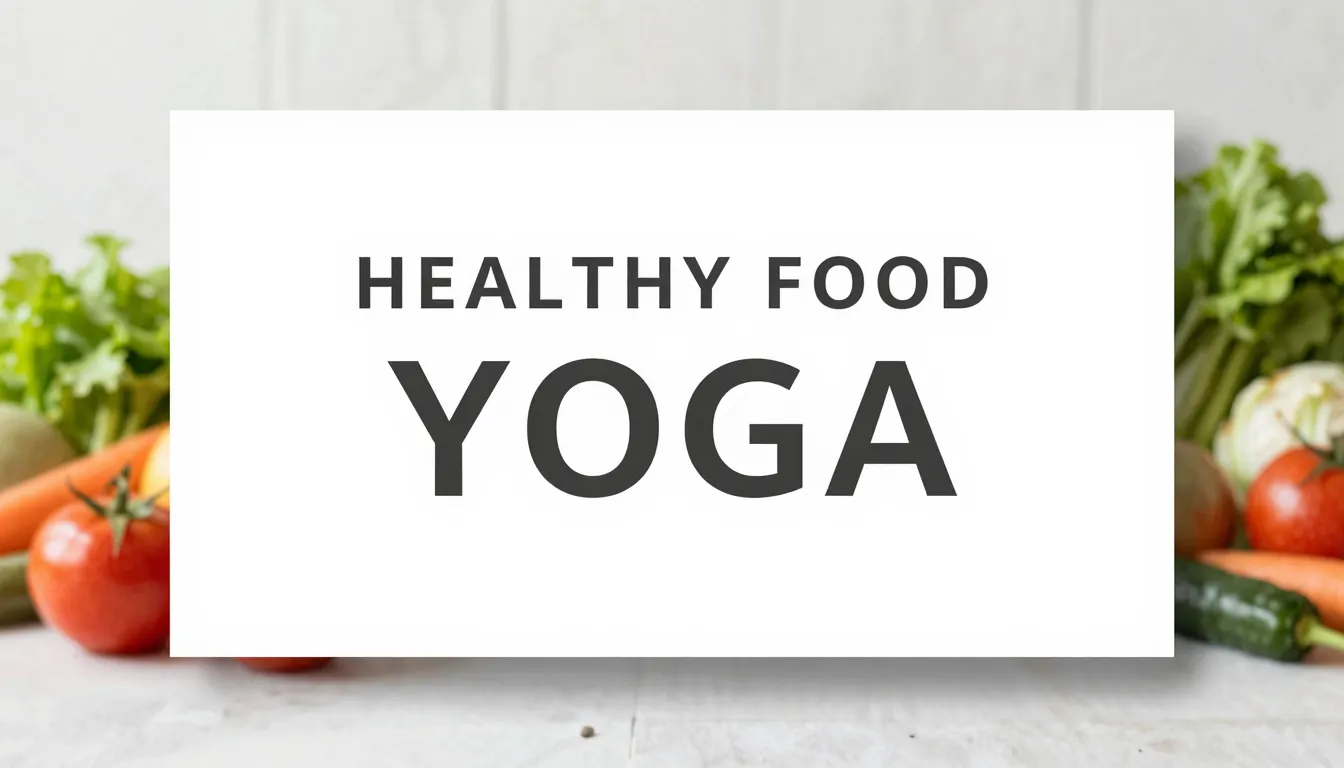 Minimalist social media banner with text 'HEALTHY FOOD' and ...